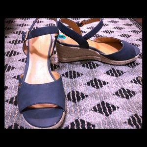 Blue wedges by Tommy Hilfiger